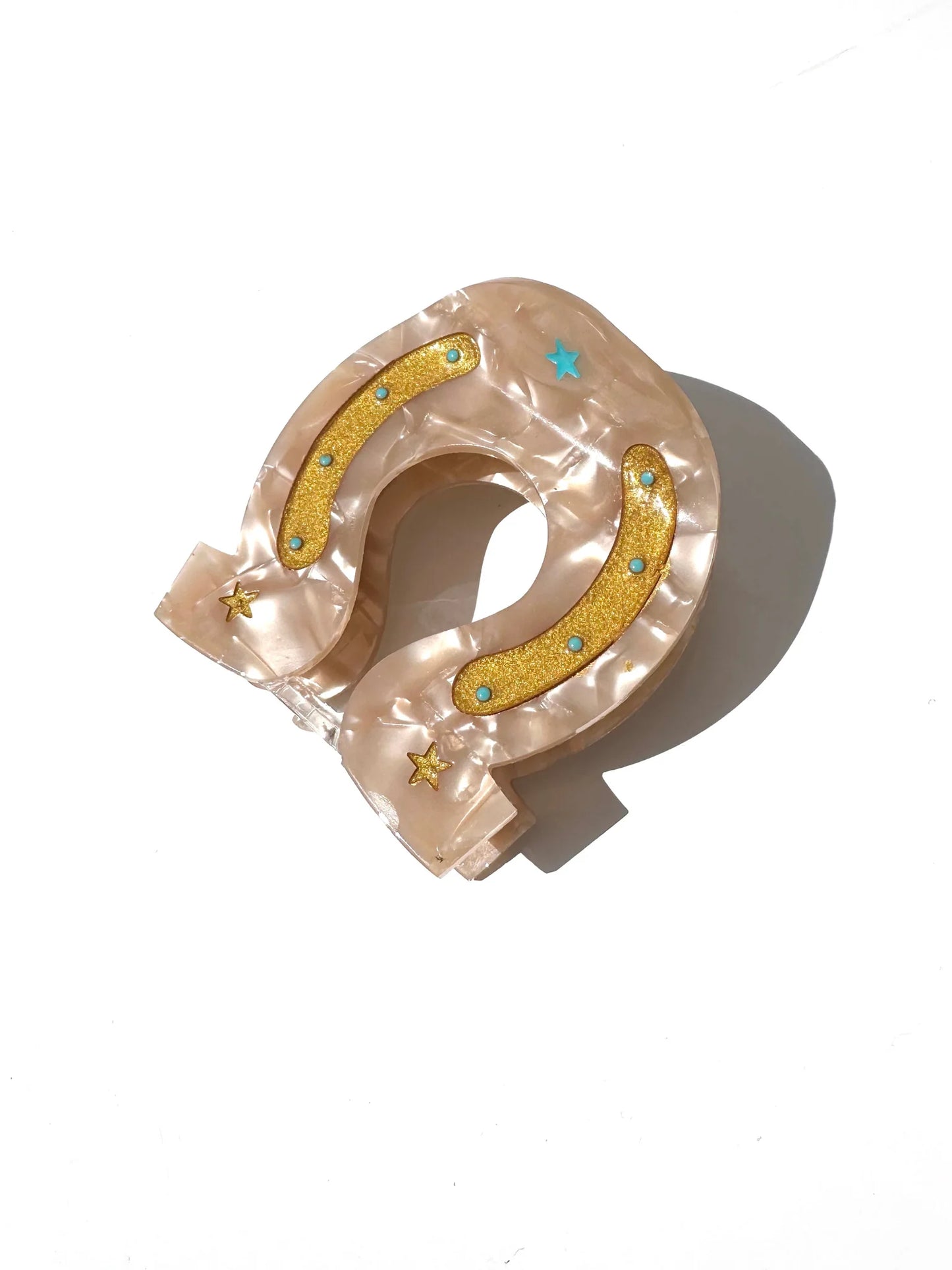 LUCKY HORSESHOE CLAW CLIP