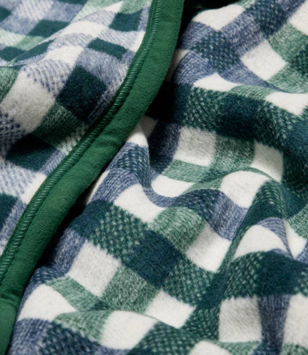 PINE TREE PLAID BLANKET