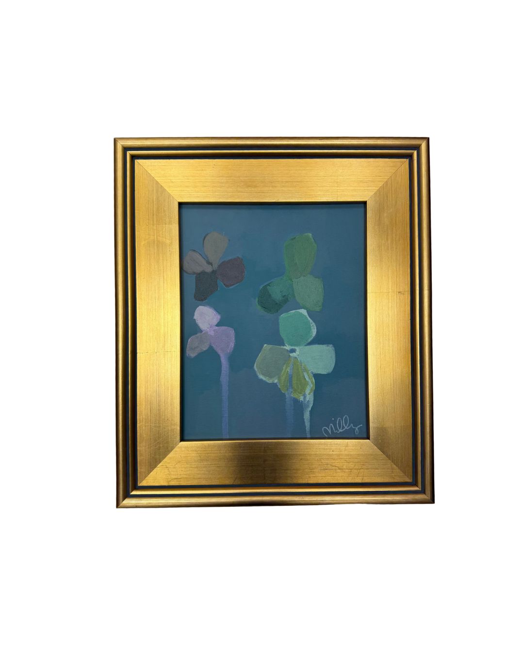 PEACFUL PANSIES- 8X10 FRAMED