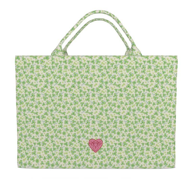 JUMBO SLOUCHY TOTE, MAHJ BABY CLOVER