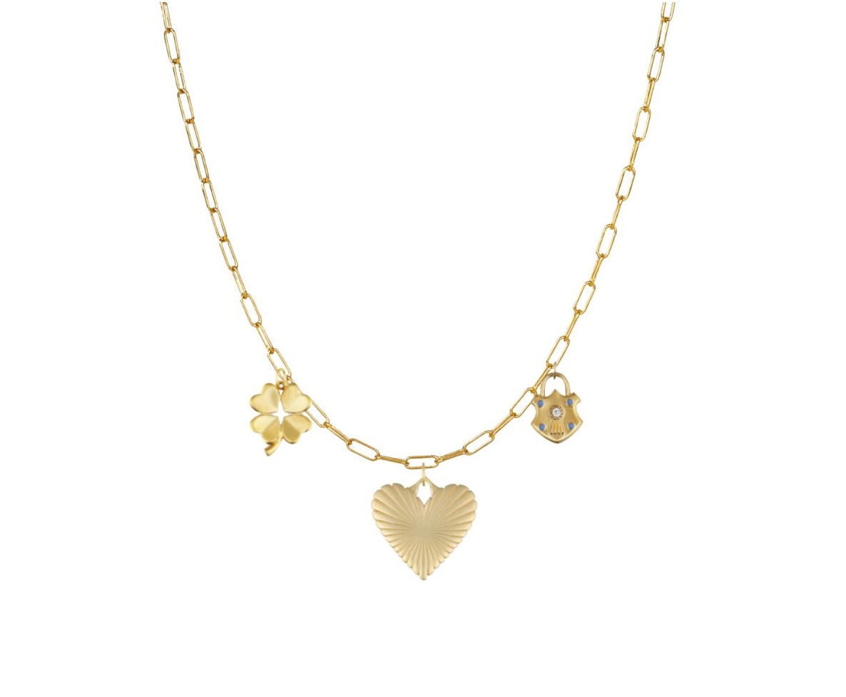 LUCK AND LOVE CHARM NECKLACE
