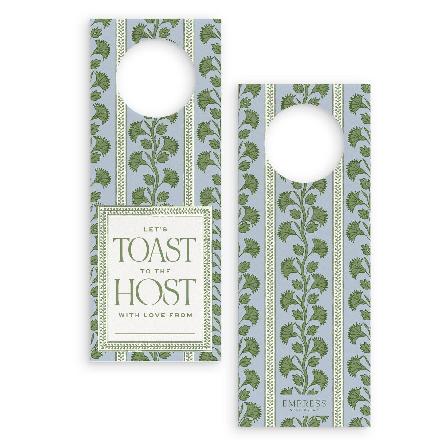 TOAST TO THE HOST WINE TAG