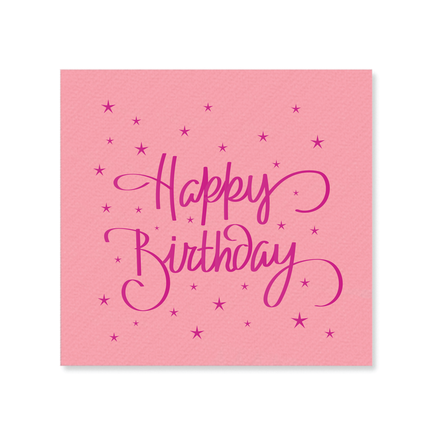 PINK HAPPY BIRTHDAY NAPKIN SET