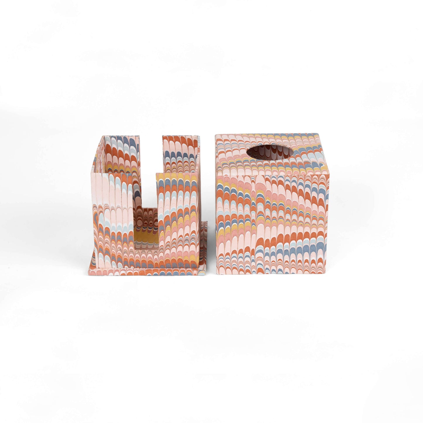 MARBLED LARGE TISSUE BOX - TWILIGHT MOUNTAIN