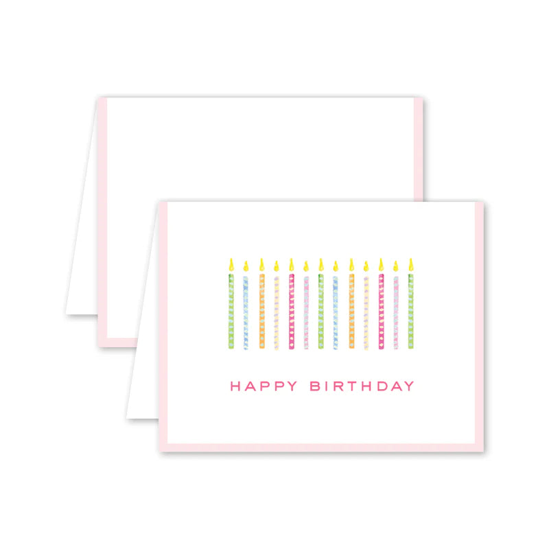 FUNFETTI CANDLES BIRTHDAY CARD SET OF 8