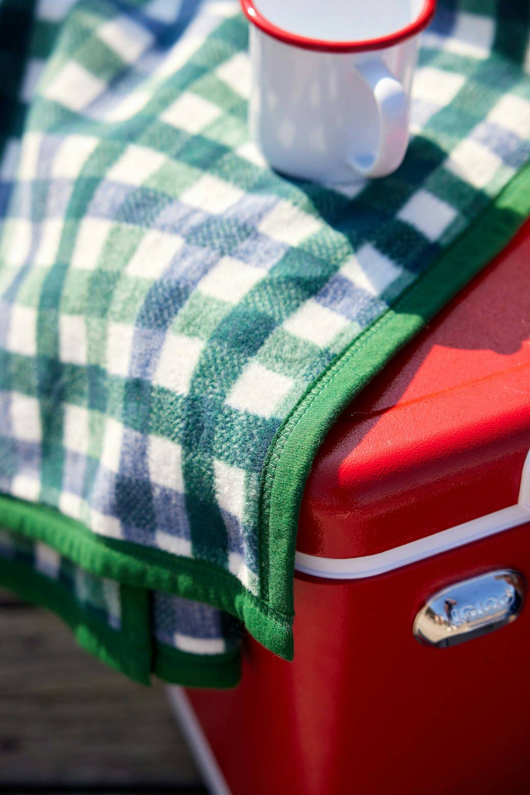 PINE TREE PLAID BLANKET