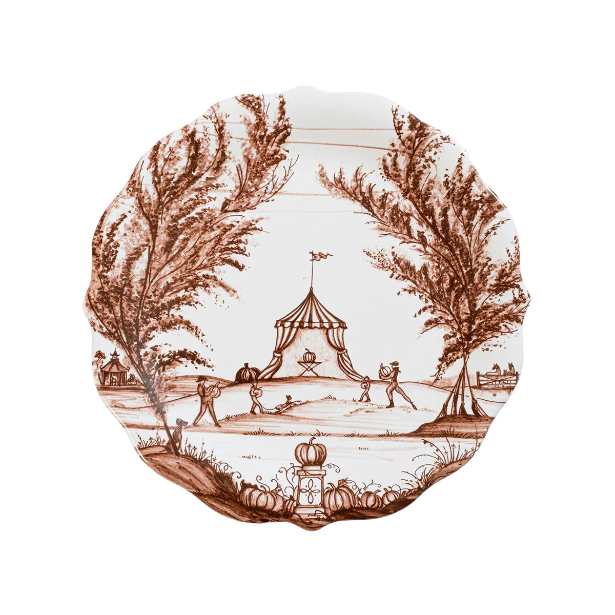 COUNTRY ESTATE HARVEST PARTY PLATE ASSORTED SET/4