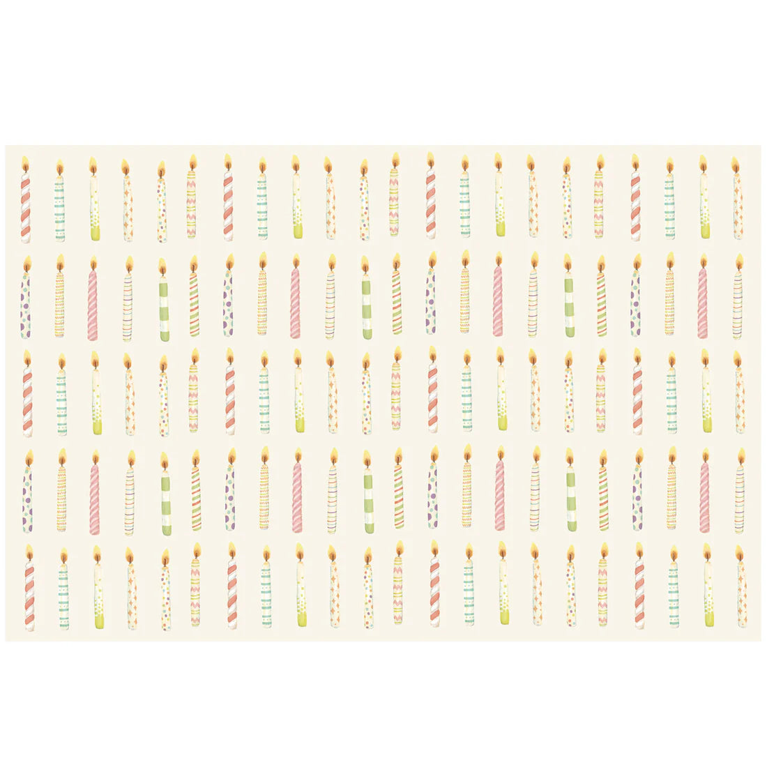 PLACEMAT - BIRTHDAY CANDLES - 18 SHEETS