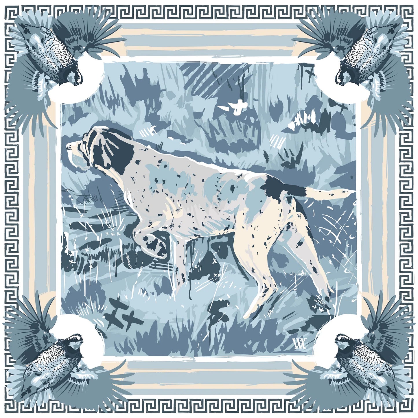 POINTING STRONG SILK SCARF