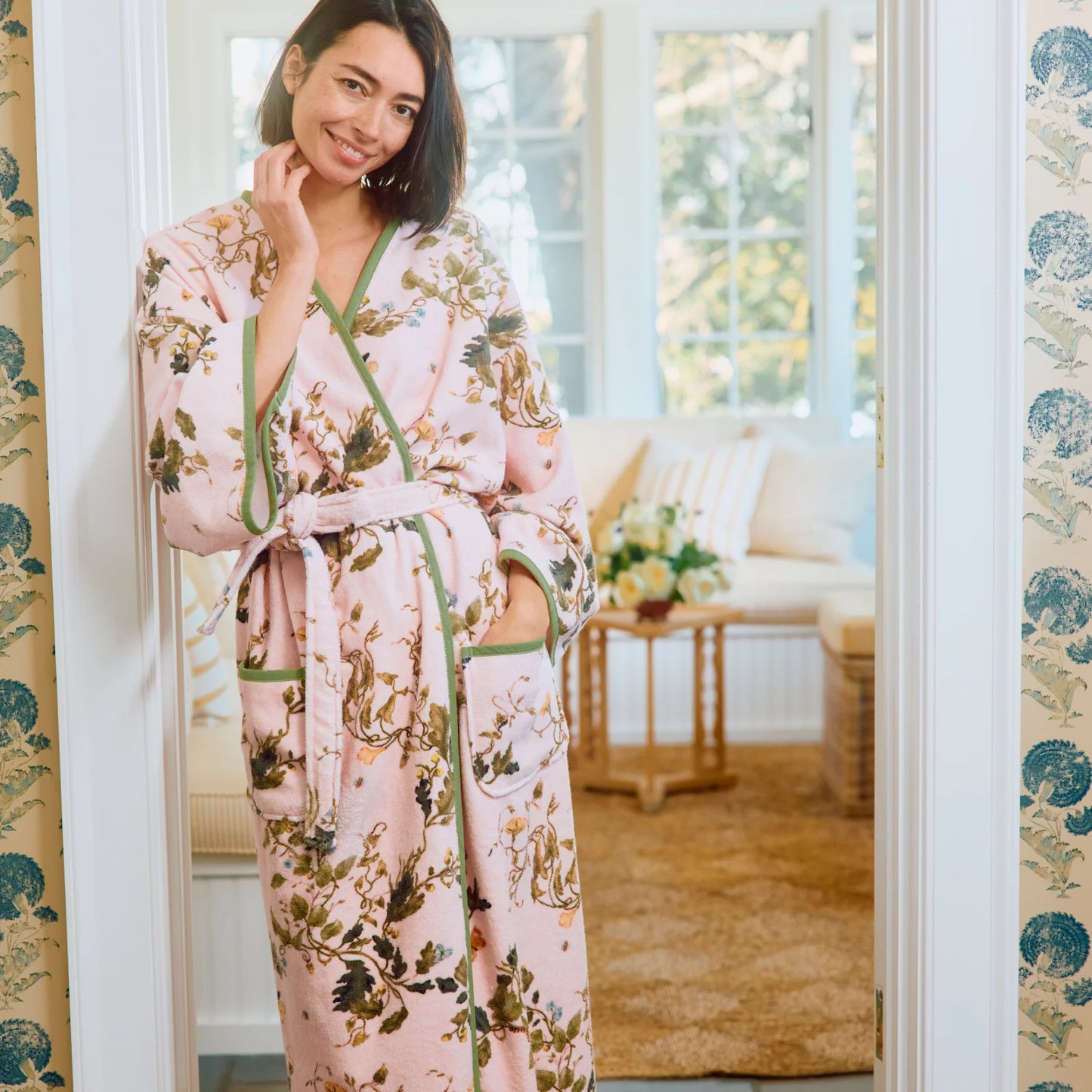 BELL SLEEVE PLUSH ROBE - VIVIAN