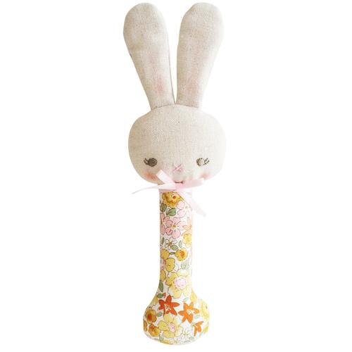 BABY BUNNY STICK RATTLE