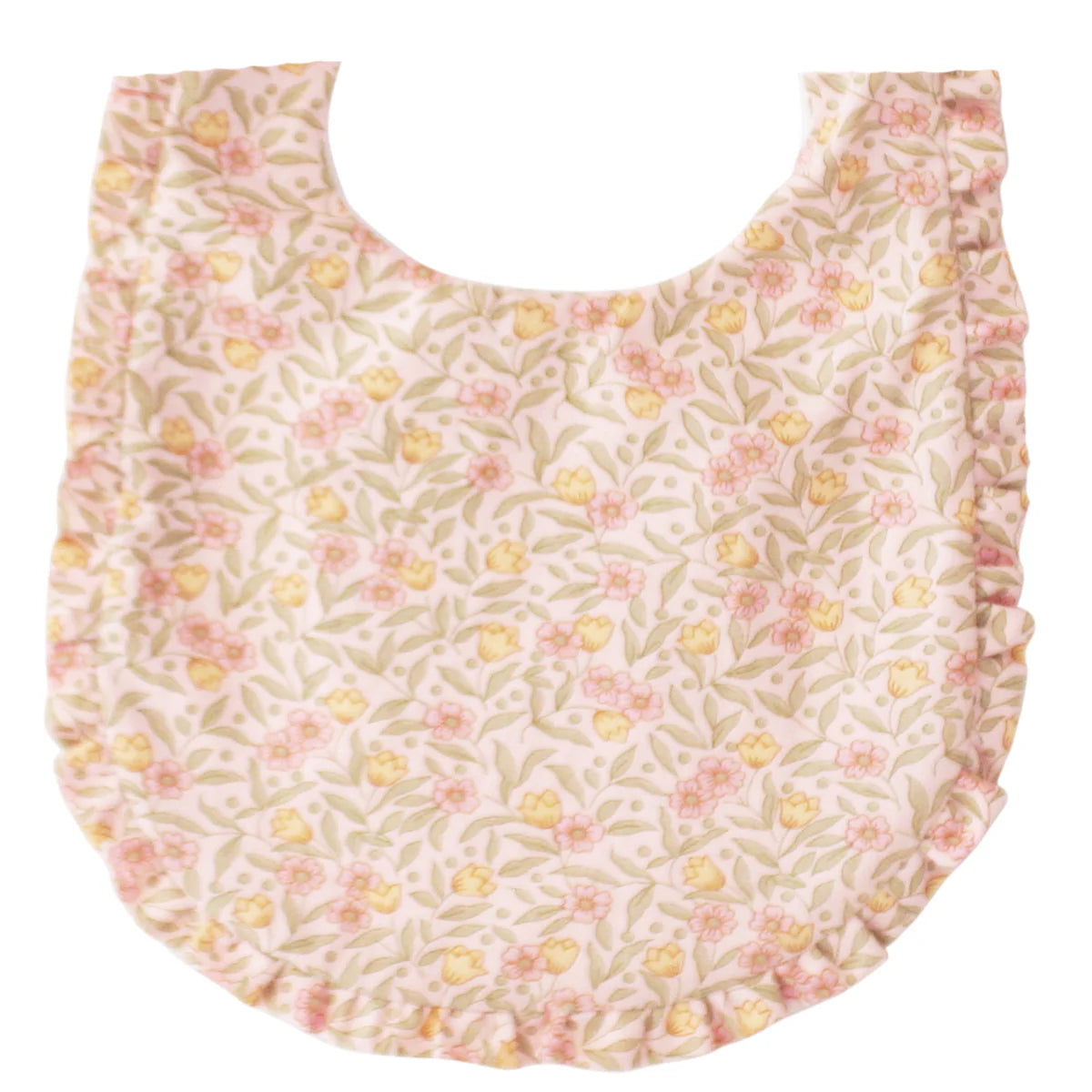 RUFFLE EDGE BIB BLOSSOM LILY PINK