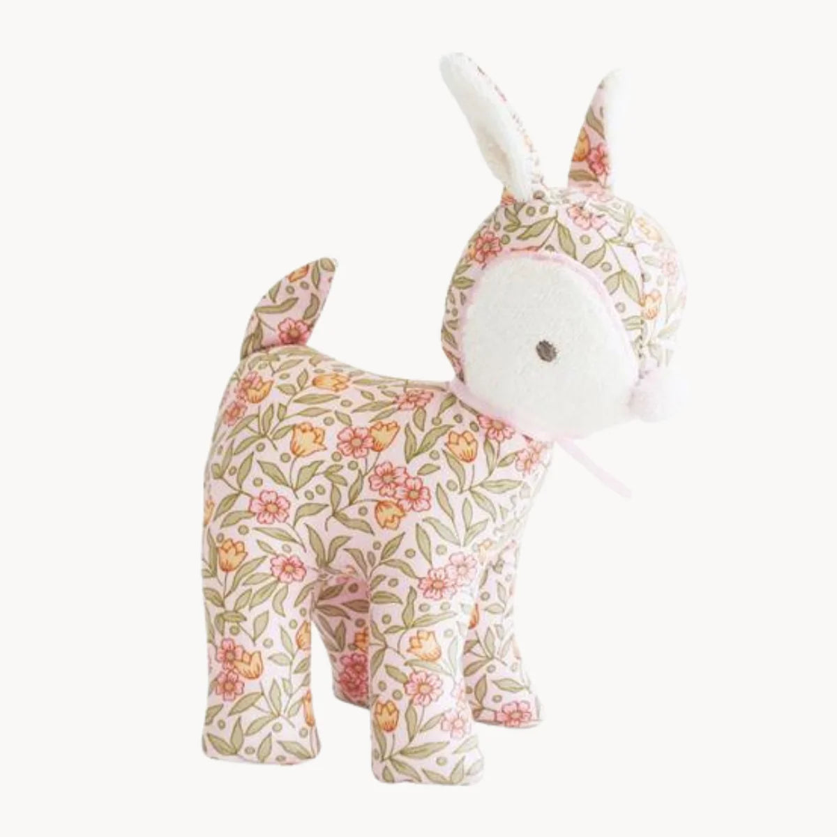 BABY DEER RATTLE BLOSSOM LILY PINK