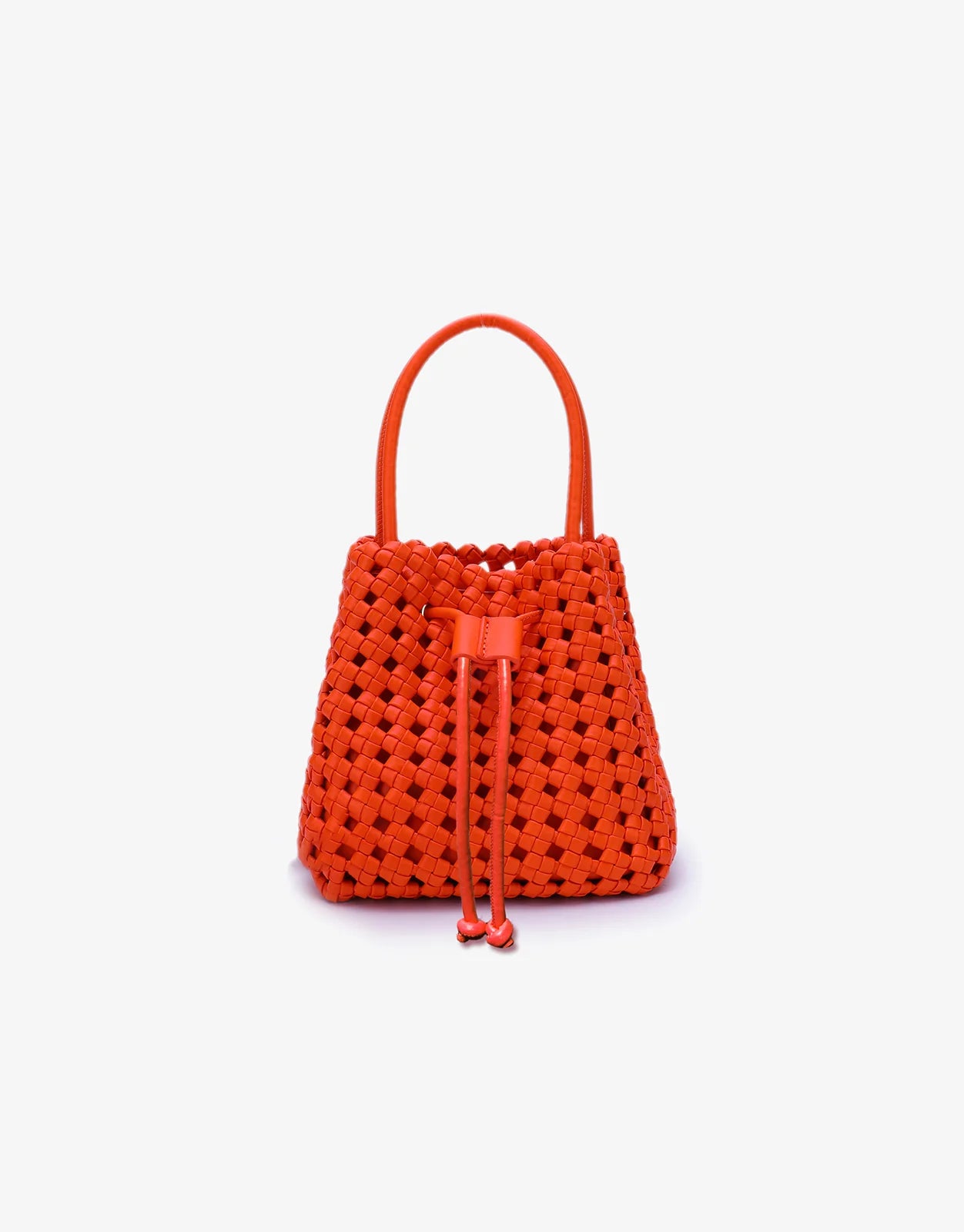 PERRIE BUCKET MINI WOVEN SQUARE TOTE