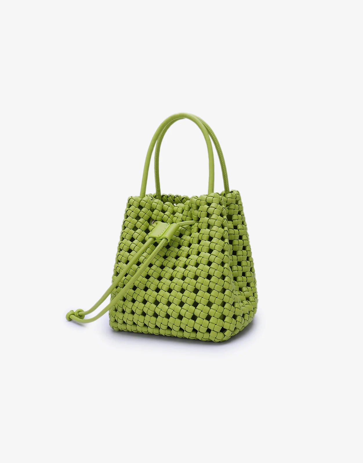 PERRIE BUCKET MINI WOVEN SQUARE TOTE