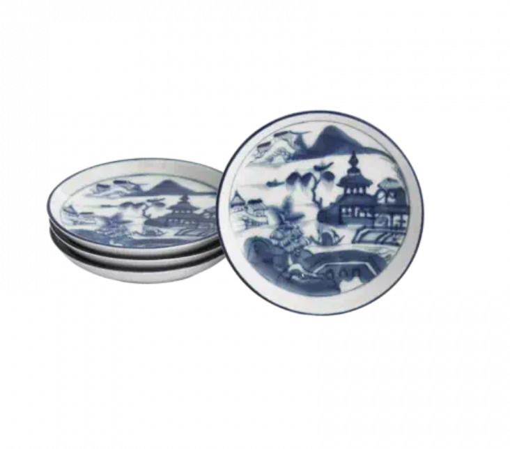 MOTTAHEDEH BLUE CANTON COASTER - SET OF 4