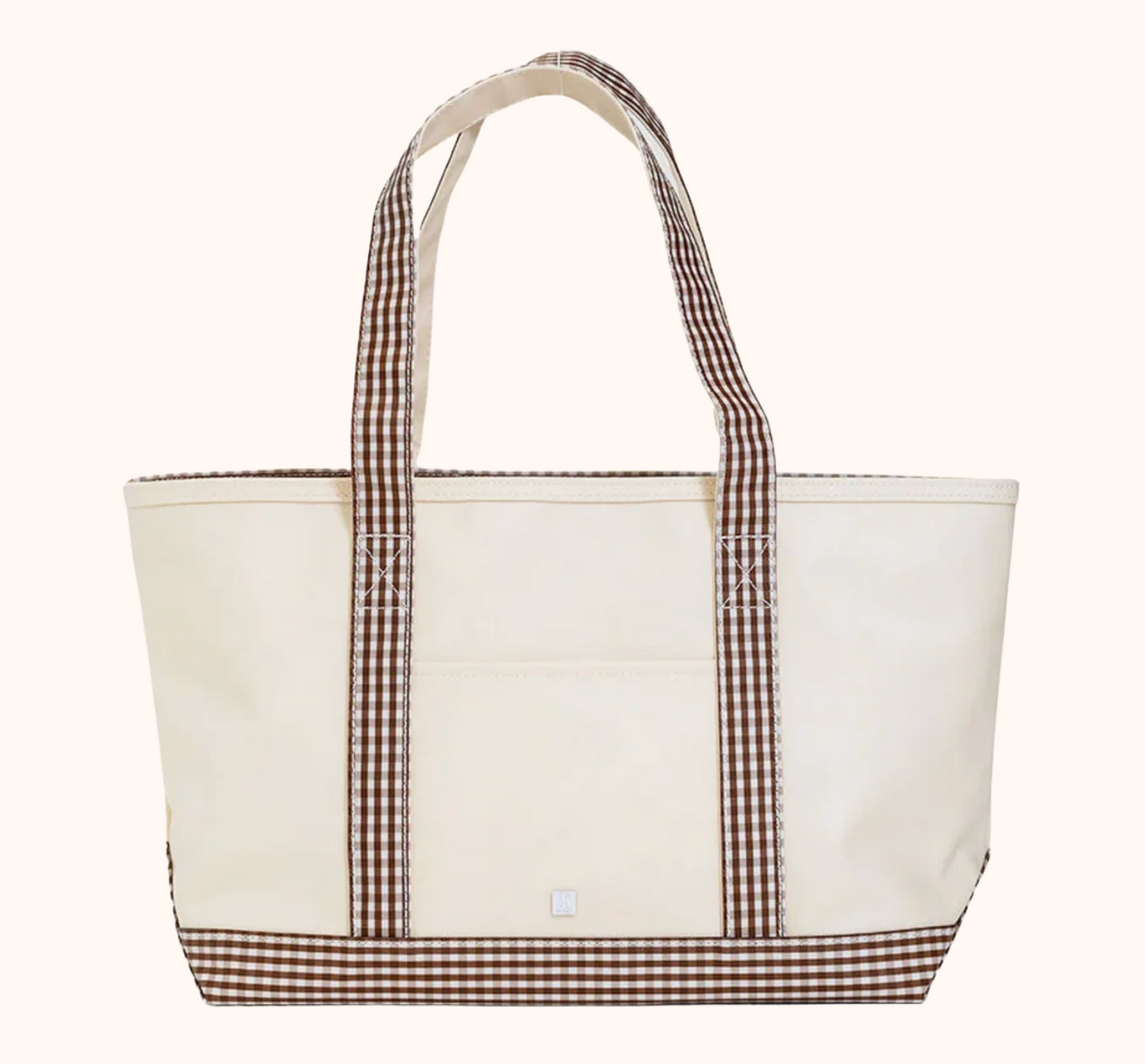 MEDIUM TOTE COATED CANVAS NATURAL