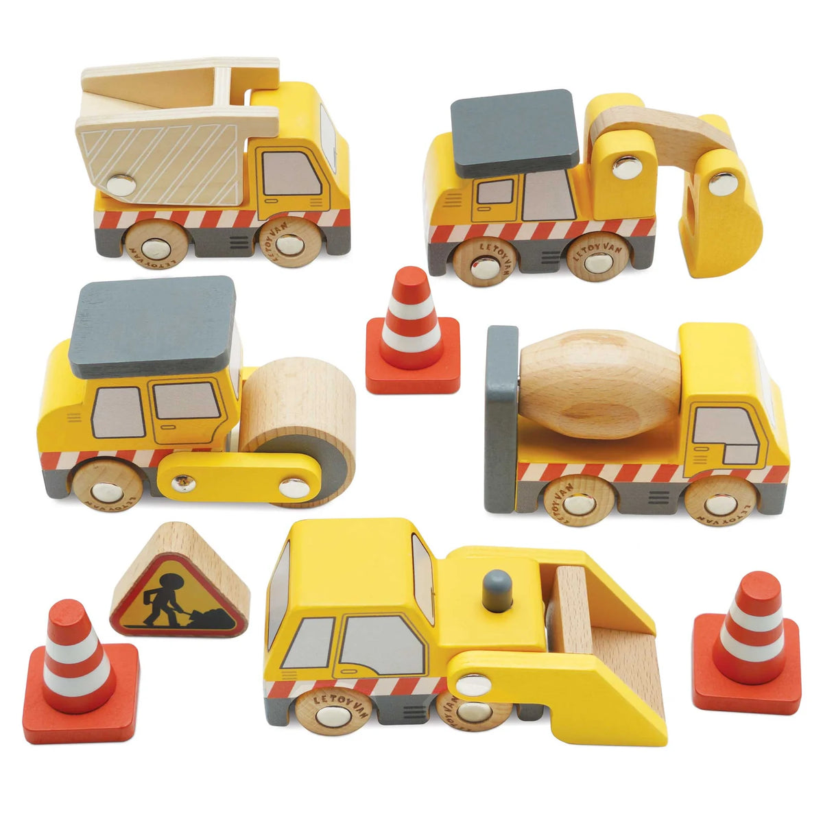 CONSTRUCTION TOY CARS, TRUCKS AND DIGGERS