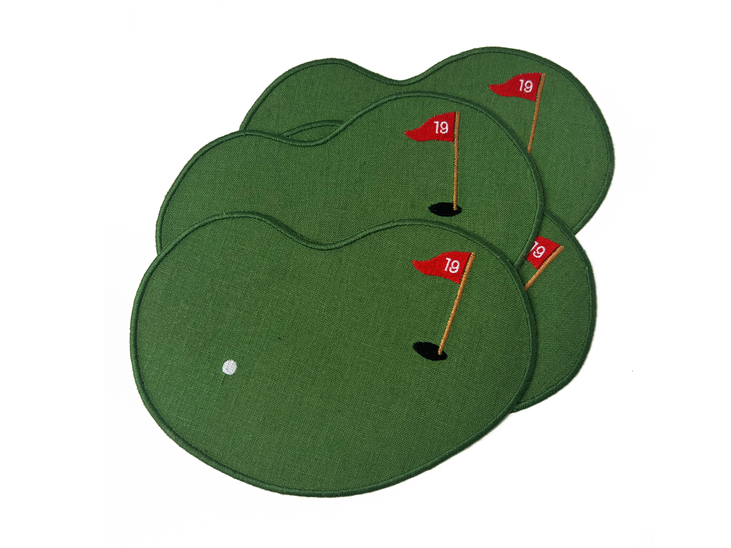 GOLF COCKTAIL NAPKINS, SET OF 4