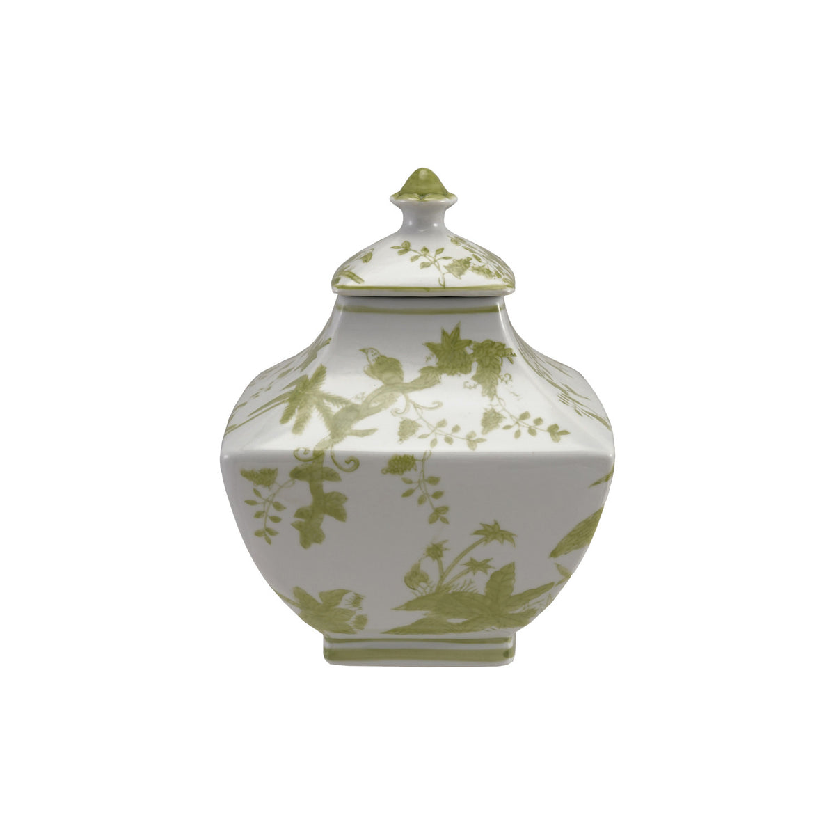 HAND PAINTED STONEWARE JAR