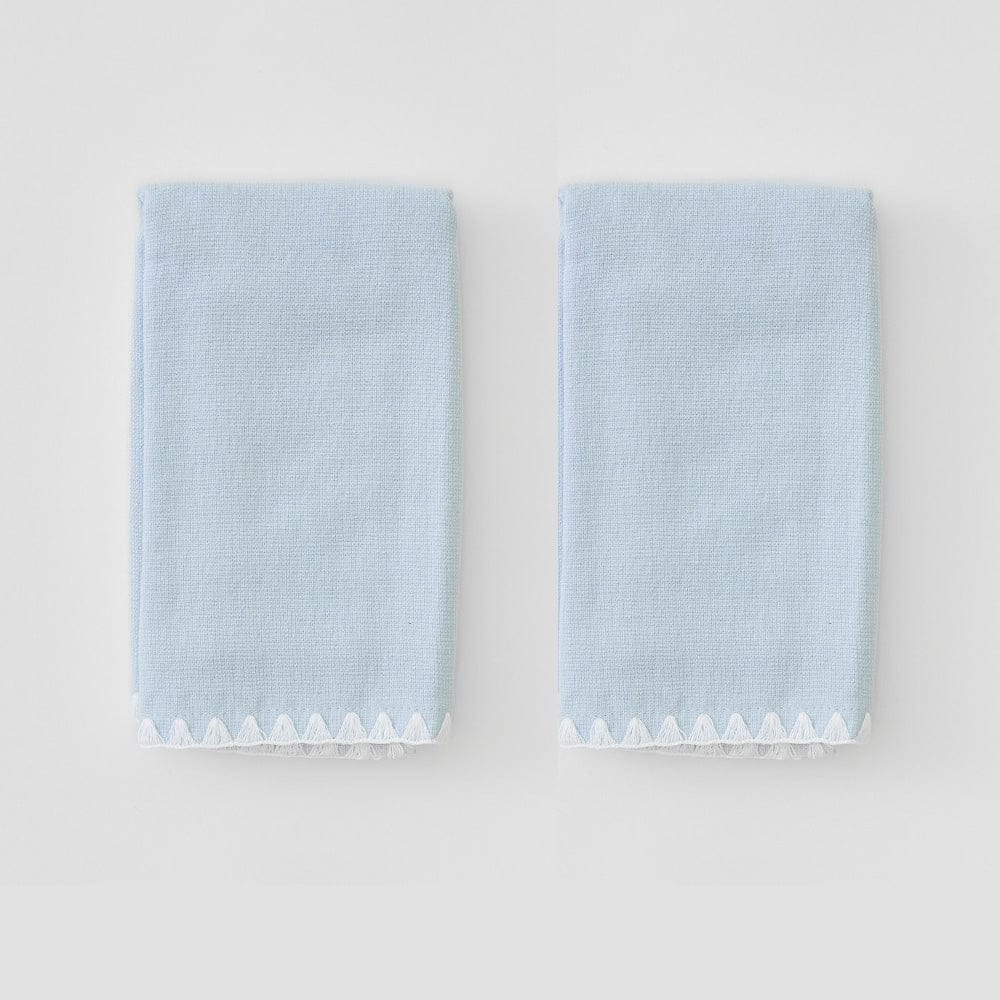 FINGERTIP POWDER BATH TOWELS (PAIR) - WITH STITCHING