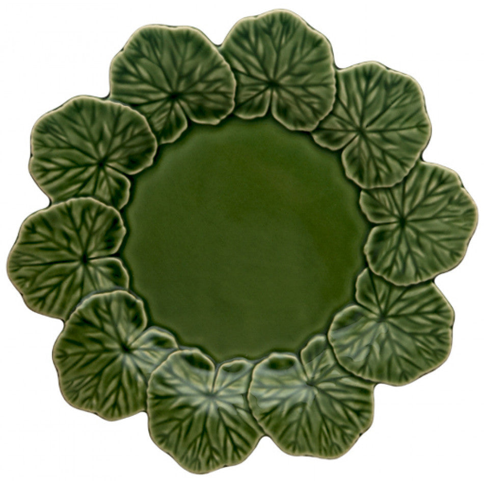 GERANIUM GREEN DINNER PLATE 10"