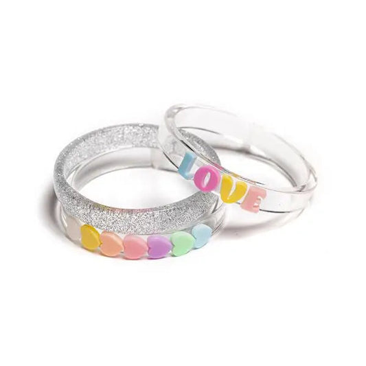 LOVE AND HEART CANDY BANGLES