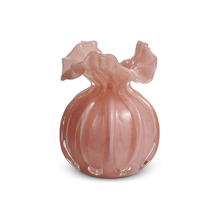 PINK RUFFLE VASE