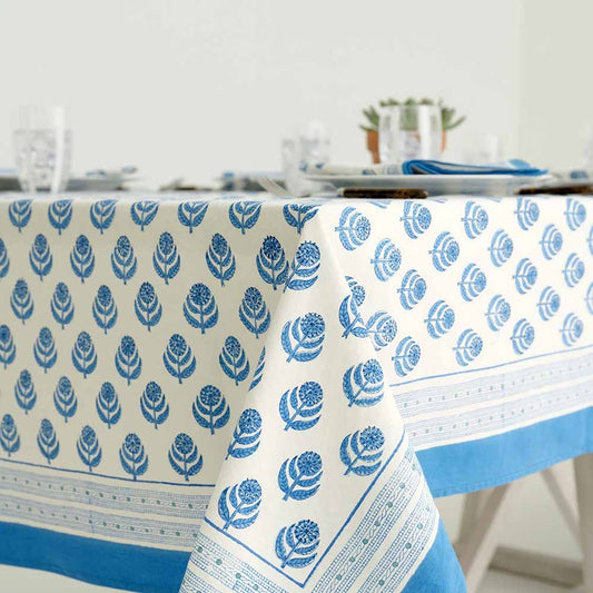 ELISE BLUE TABLECLOTH