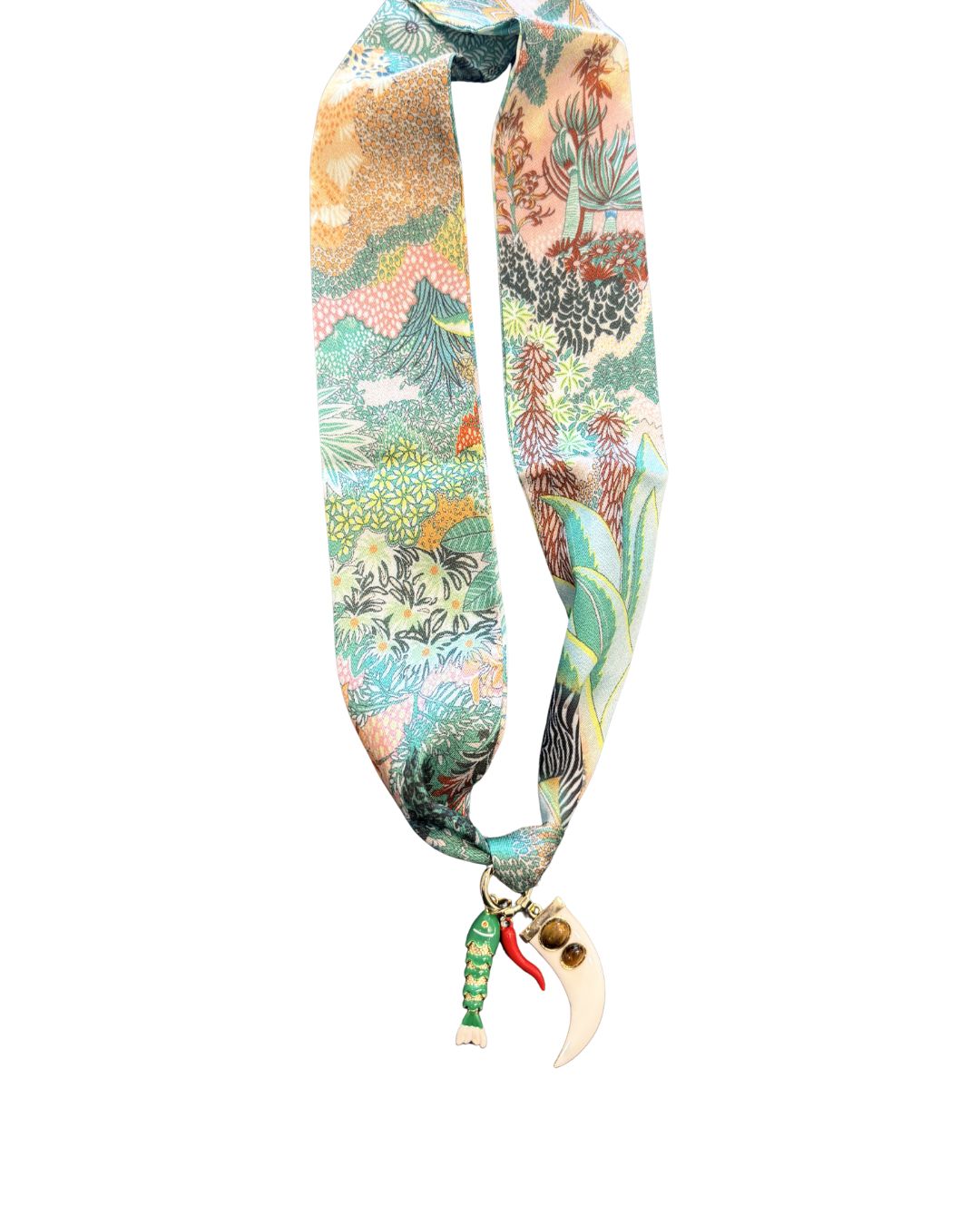 SCARF CHARM NECKLACE