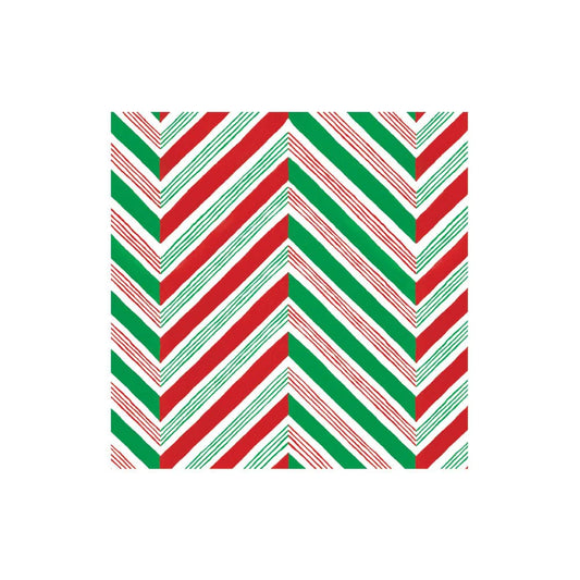 CANDY CANE STRIPES COCKTAIL NAPKIN