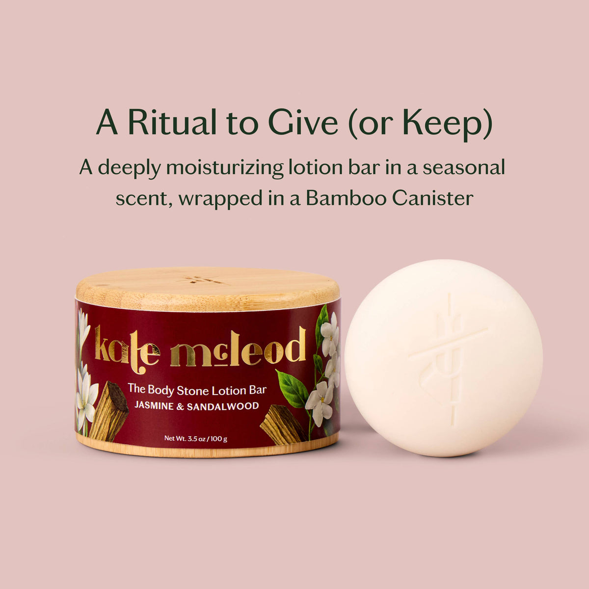 JASMINE AND SANDALWOOD DEEP MOISTURIZING BAR