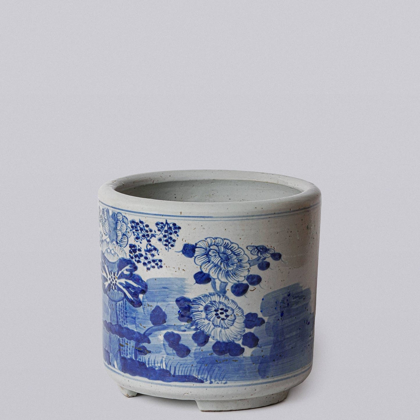 FOUR SEASONS FOOTED CACHEPOT