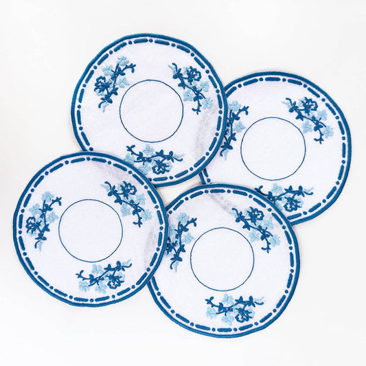 WILLOWWARE COCKTAIL NAPKINS, SET OF 4