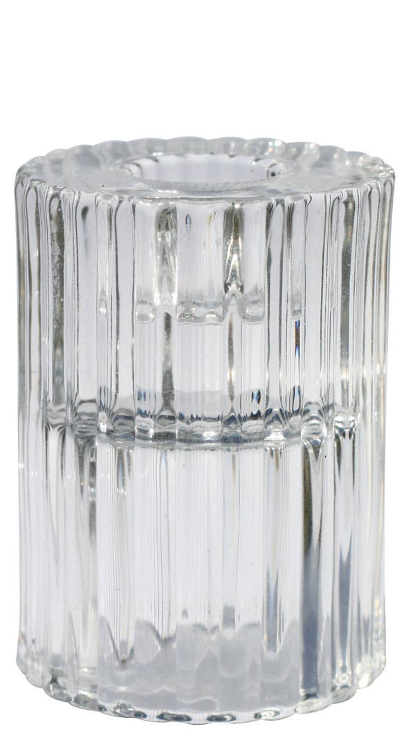 RILLO GLASS CANDLE HOLDER