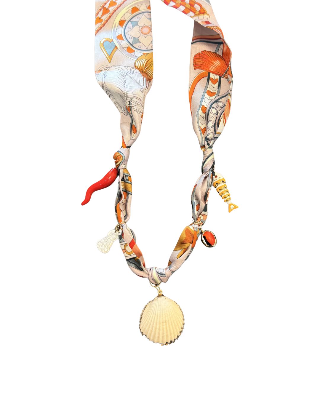 SCARF CHARM NECKLACE