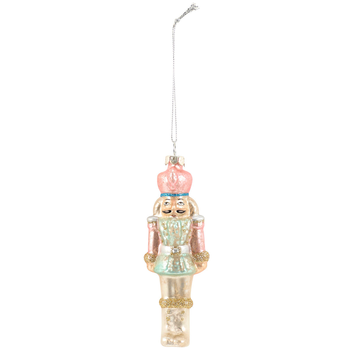 NUTCRACKER GLASS ORNAMENT