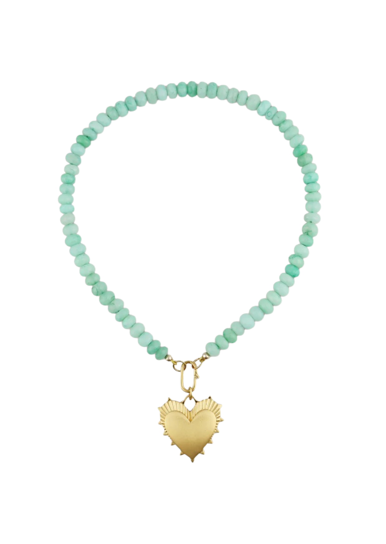 HEART OF GOLD X OPAL GEMSTONE NECKLACE