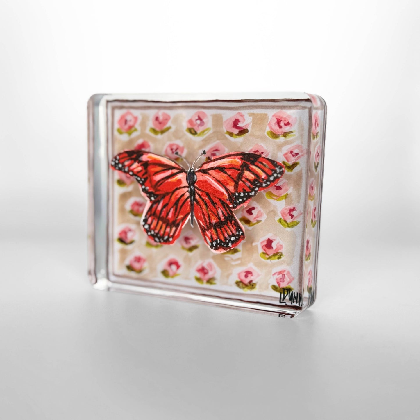 MONARCH BUTTERFLY ACRYLIC BLOCK