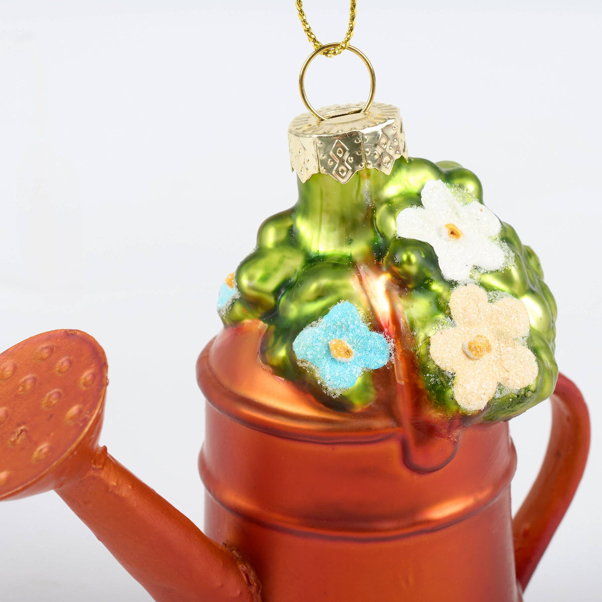 GLASS WATERING CAN ORNAMENT