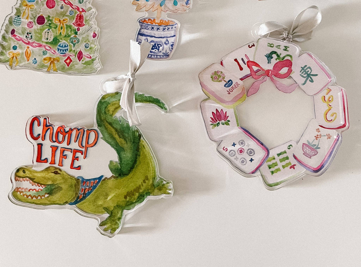 MAHJONG TILE WREATH ORNAMENT