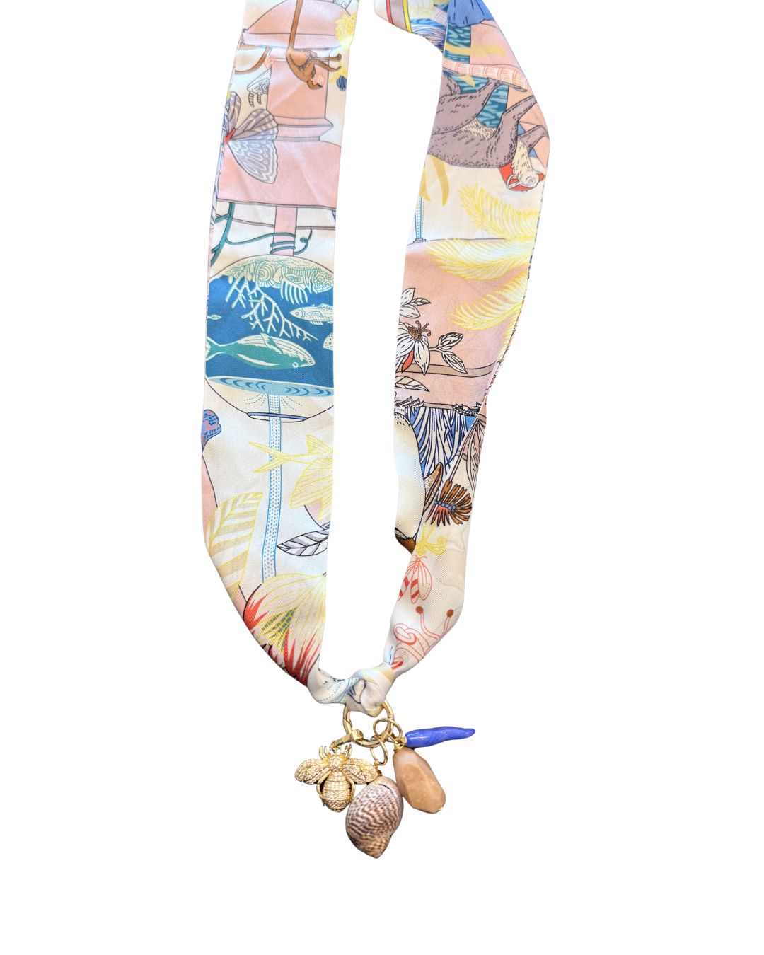 SCARF CHARM NECKLACE