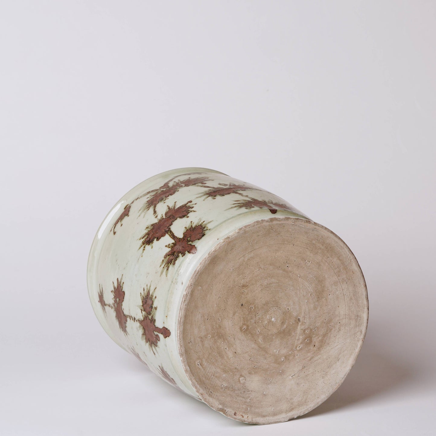 COPPER GLAZED BAMBOO CACHE POT