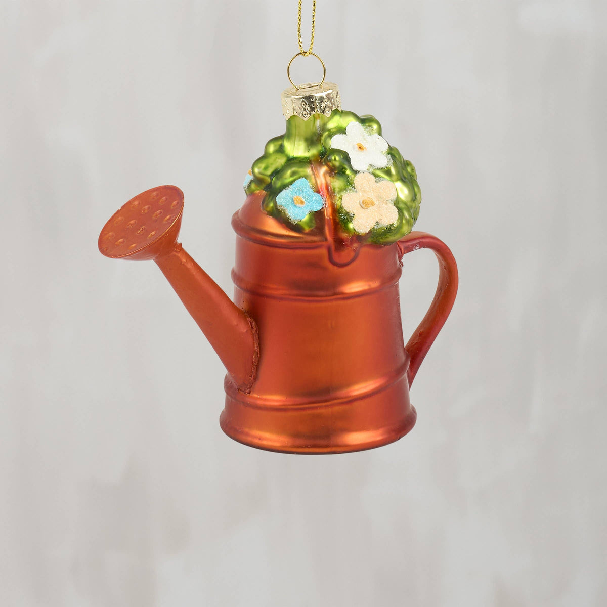 GLASS WATERING CAN ORNAMENT