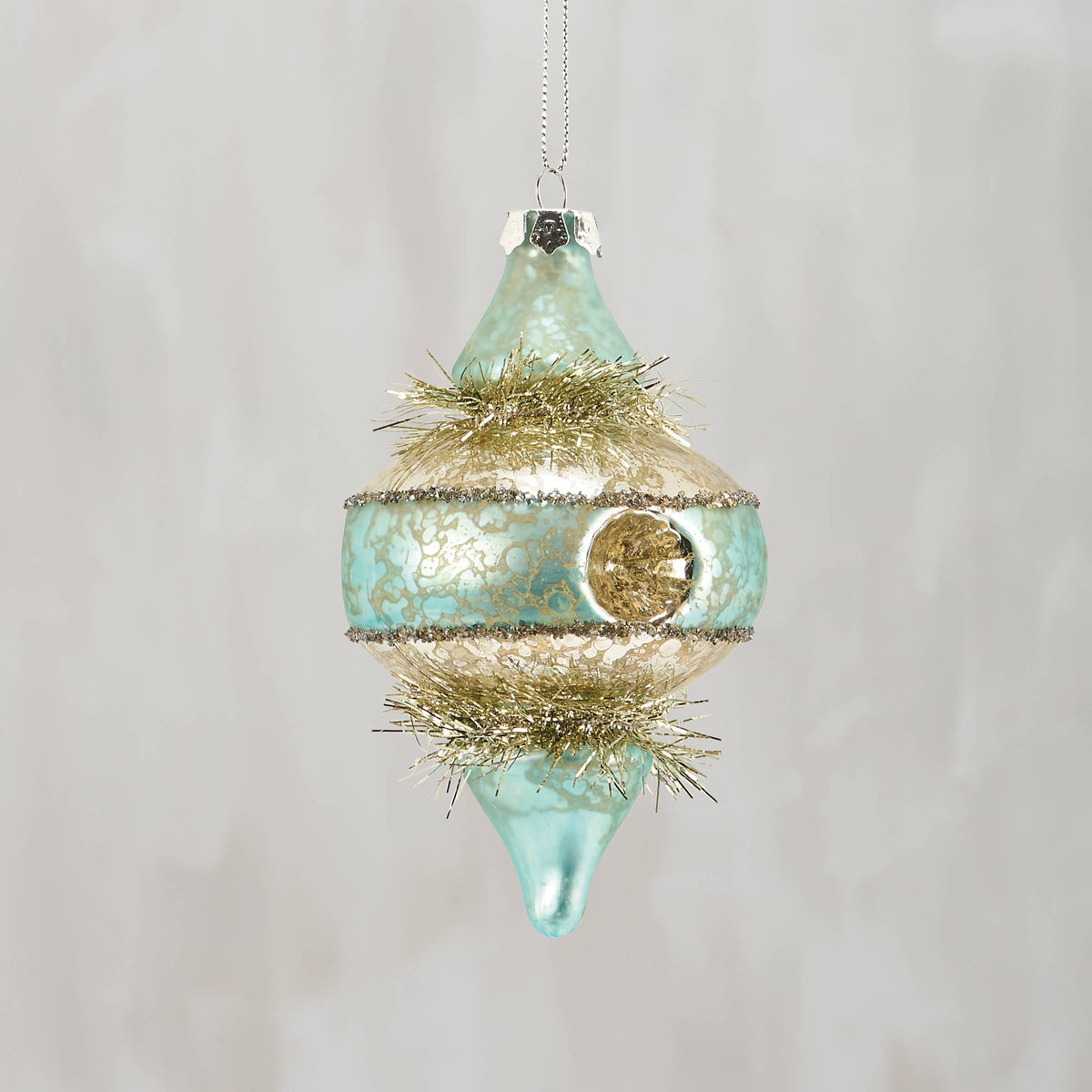 BLUE PENDANT GLASS ORNAMENT