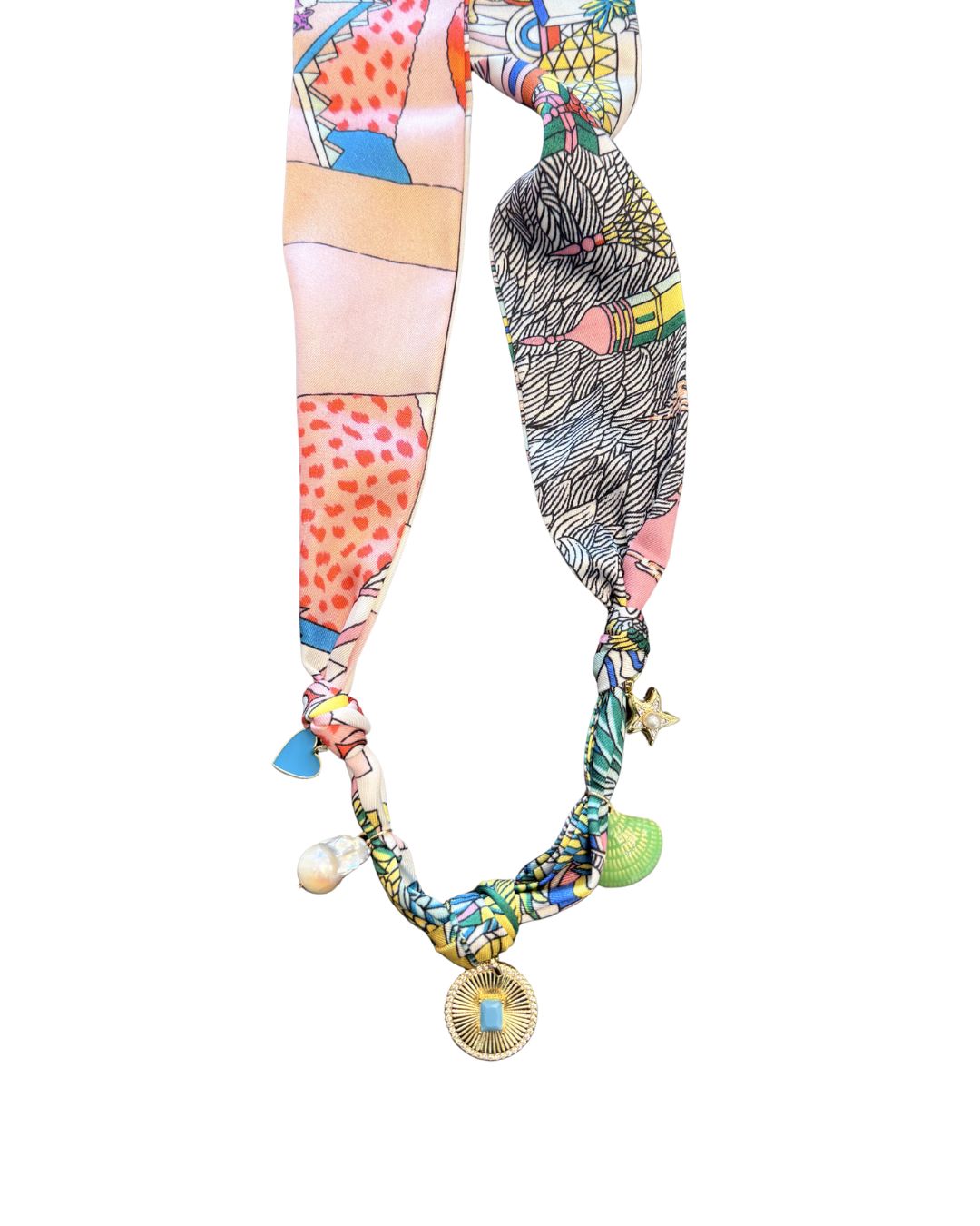 SCARF CHARM NECKLACE
