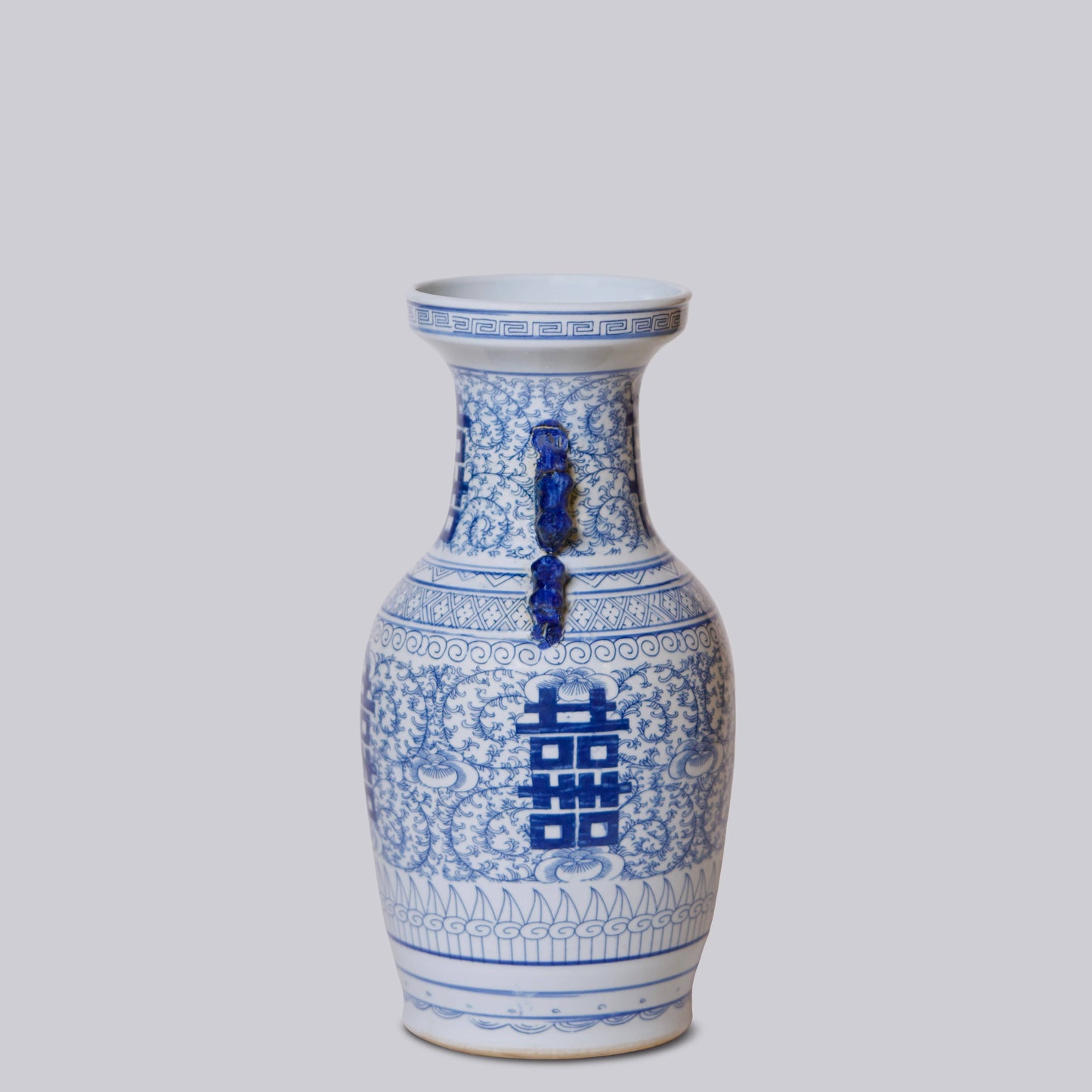 DOUBLE HAPPINESS LARGE LUG VASE