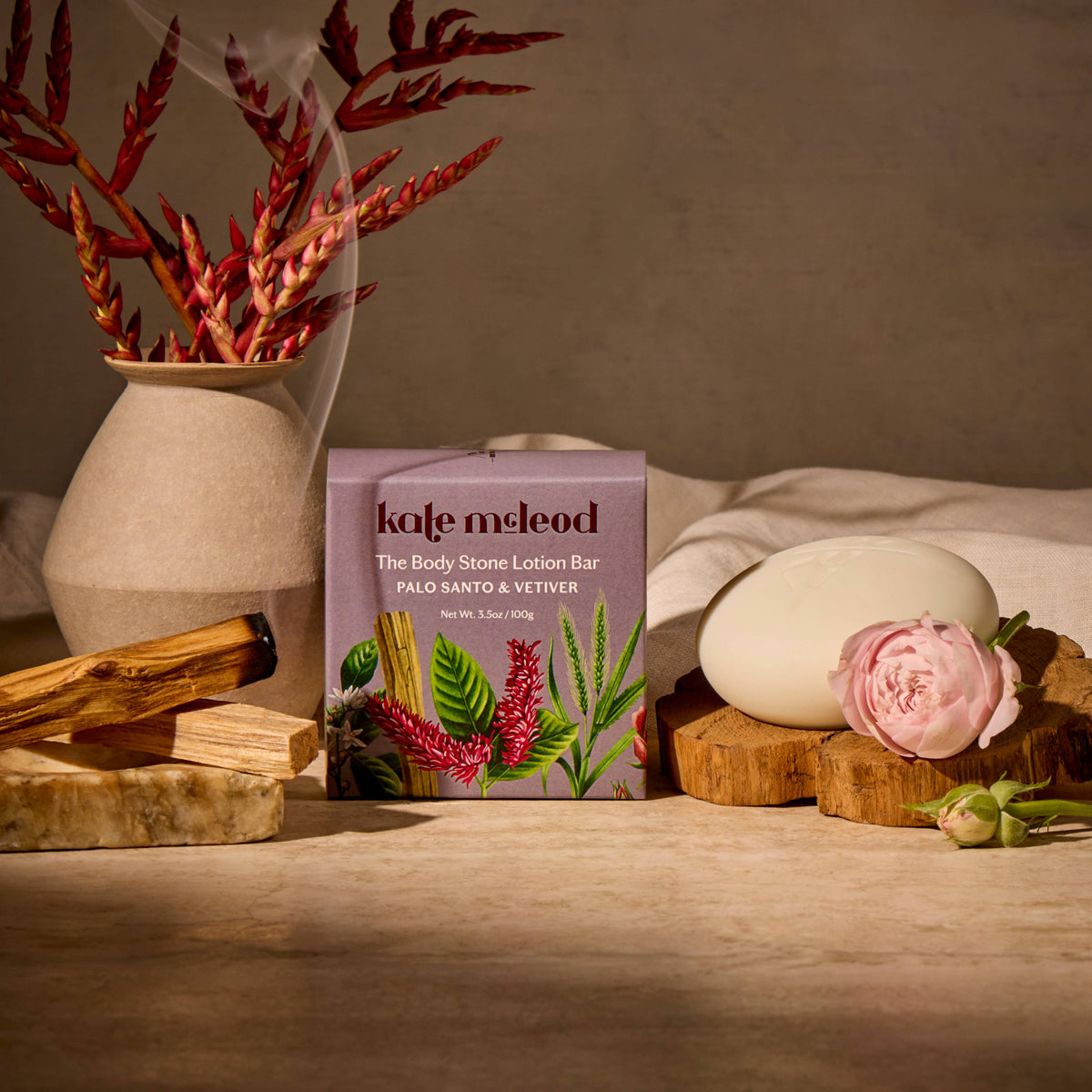 PALO SANTO AND VETIVER DEEP MOISTURIZING BAR