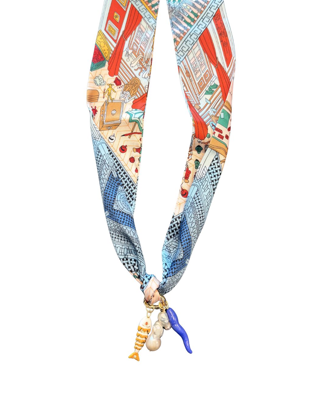 SCARF CHARM NECKLACE