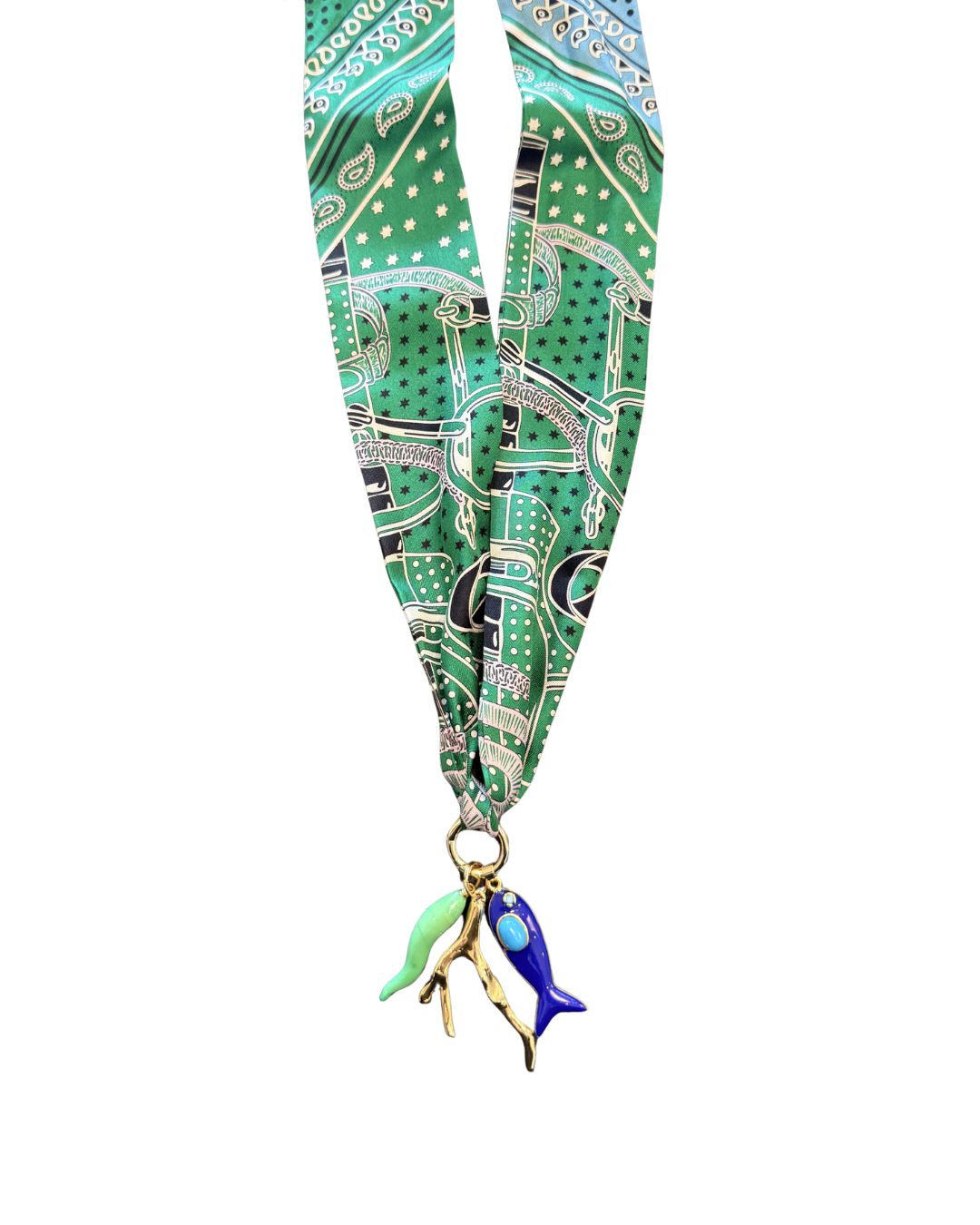 SCARF CHARM NECKLACE